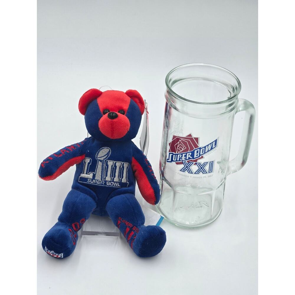 Super Bowl Bundle Super Bowl XXI 1986 Stein & FOCO Atlanta LIII Bear NWT